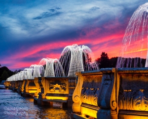 Fountains at Sunset