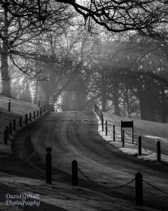 Winter Sunrise, Derbyshire, Black and White Infrared