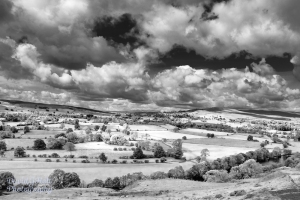 Summers Day in Teesdale, Black and White Infrared