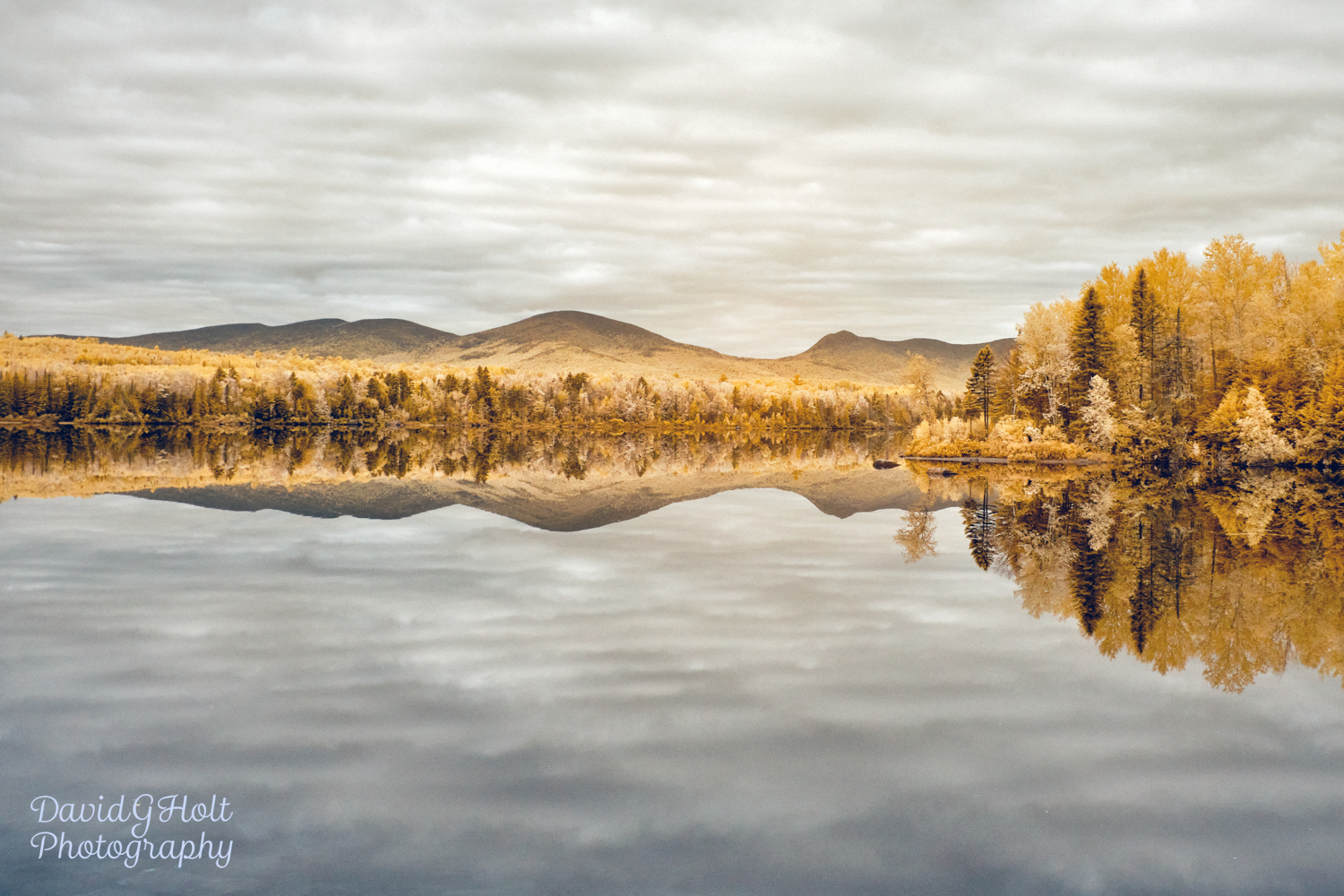 Early Morning Reflections in Infrared Scenic Fine Art Print Wall Art