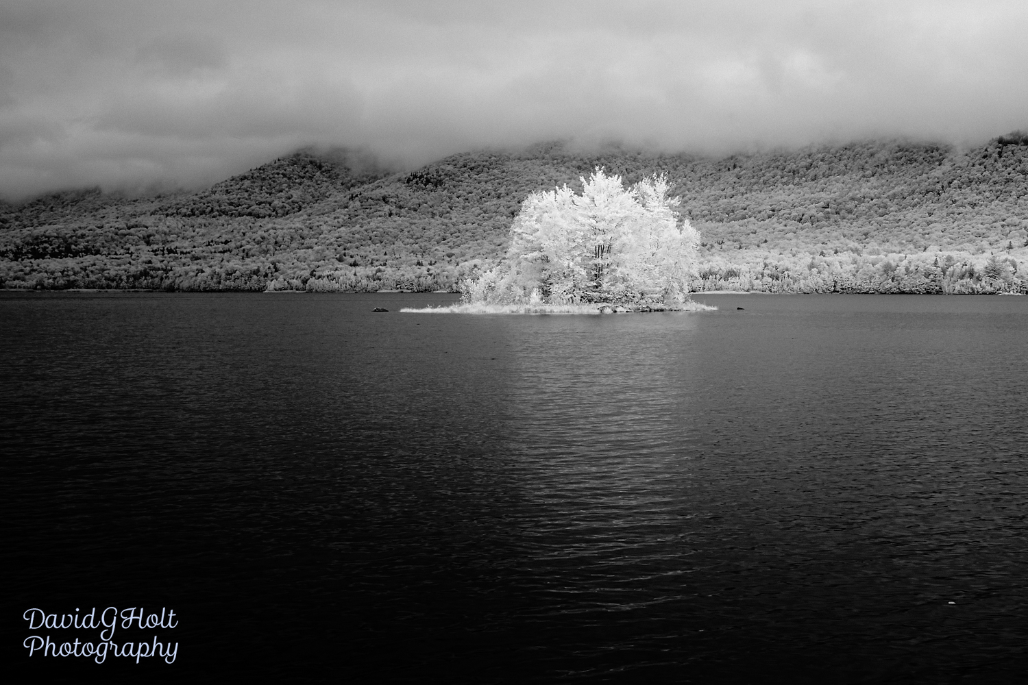 Lonely Island in Infrared Scenic Fine Art Print Wall Art
