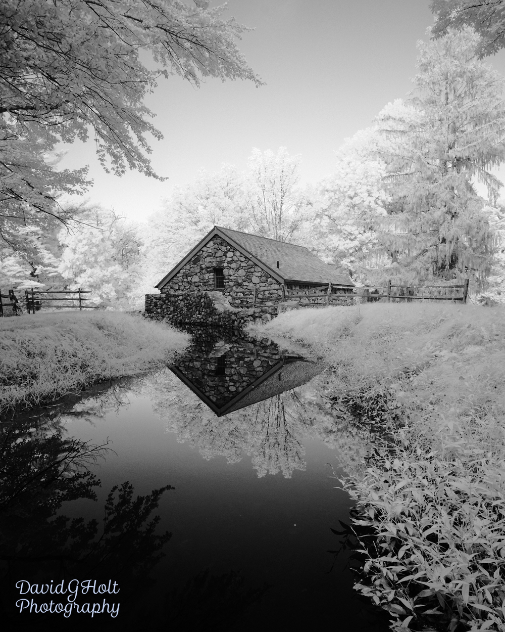 New England Autumn in Infrared Scenic Fine Art Print Wall Art