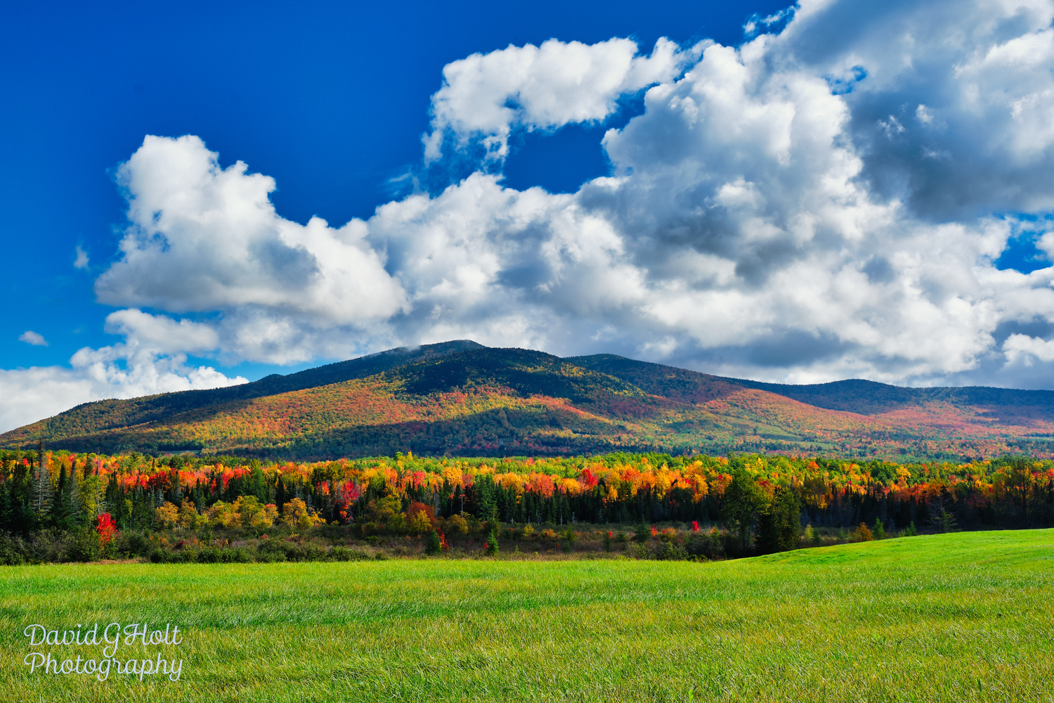 Clouds Over the White Mountains in Autumn Scenic Fine Art Print Wall Art